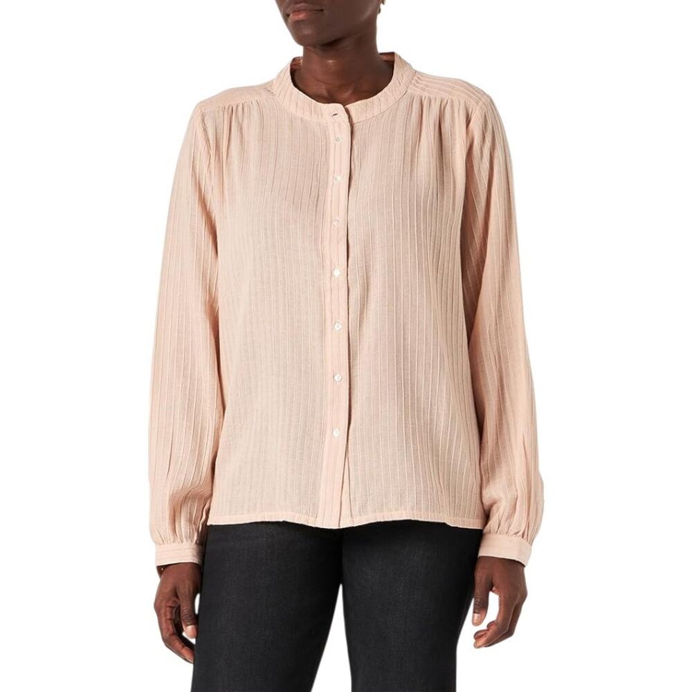 Part Two Pink Rose Dust Cotton Ripw Sh Button Down Shirt